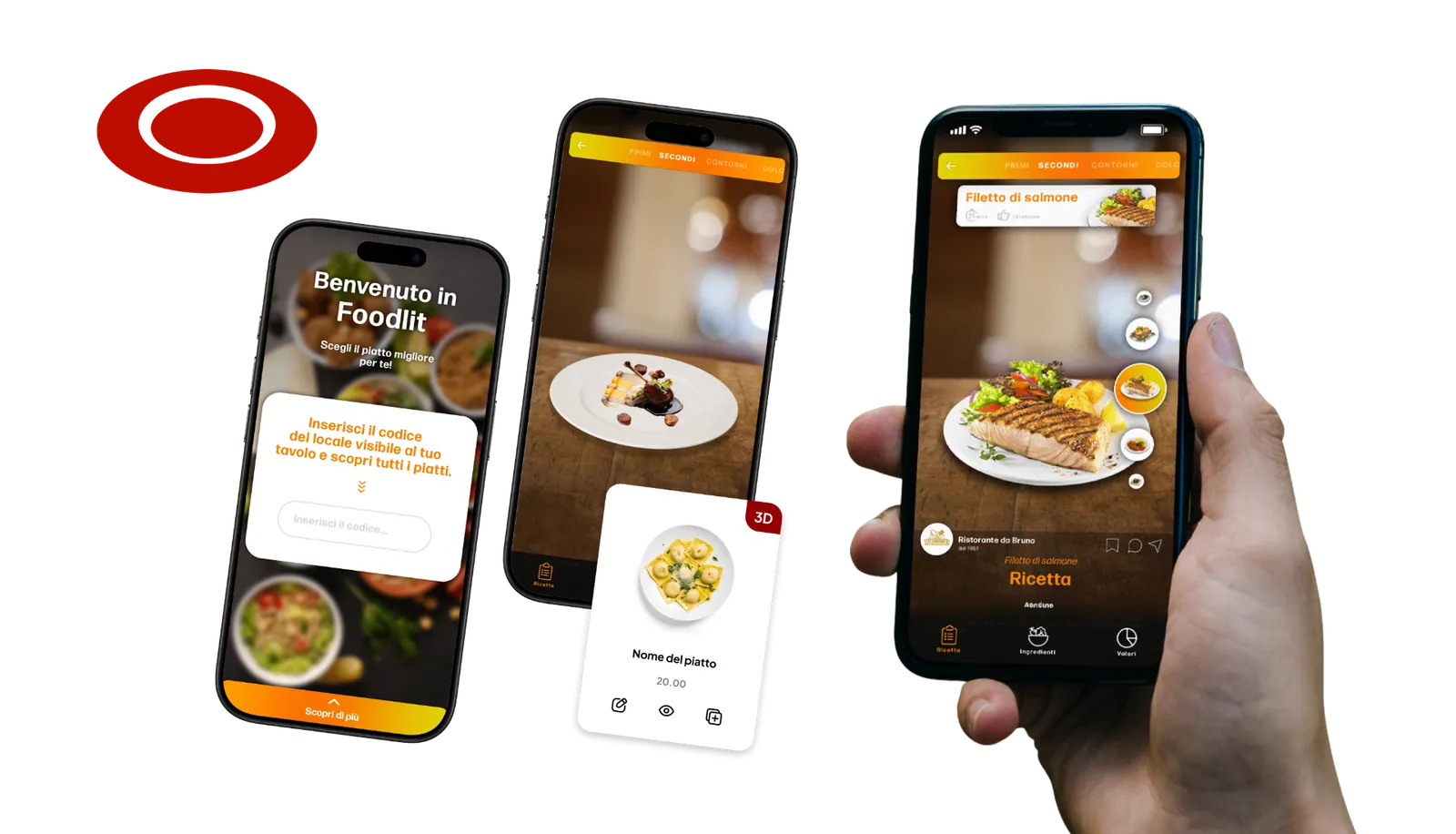 FoodLight - Menu 3D interattivo