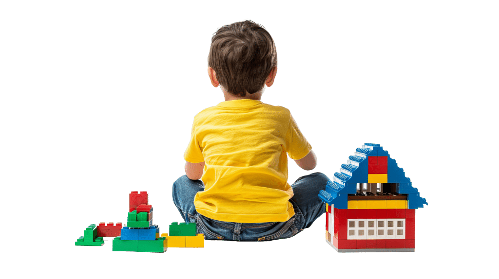 bambino che impara giocando