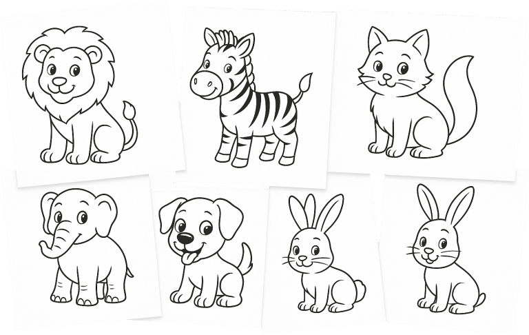 disegni con personaggi da colorare